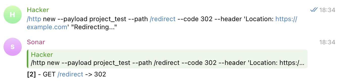 Create new HTTP route with redirect