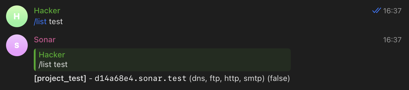List payloads