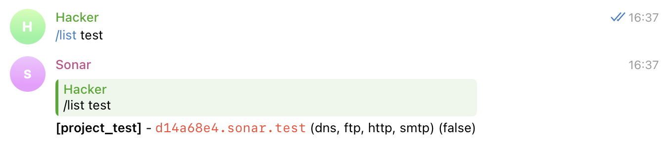 List payloads